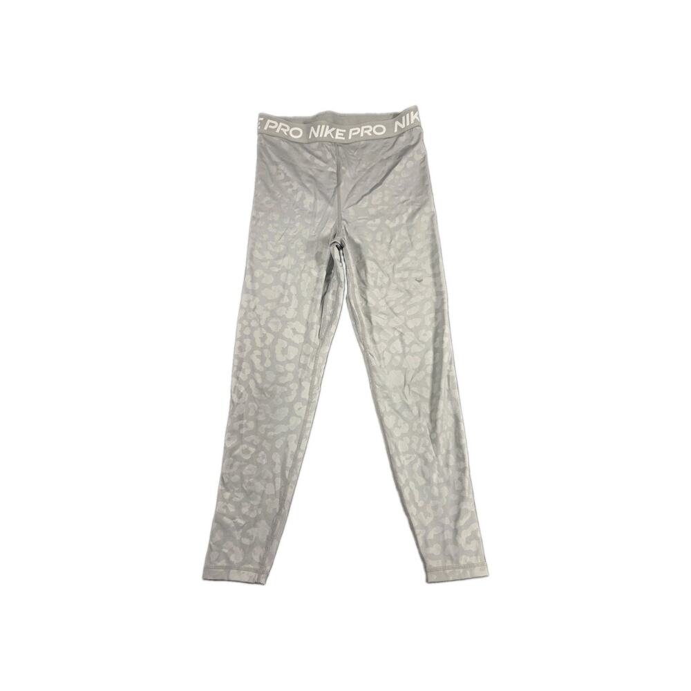 Nike Pro Dri-Fit All Over Print 7/8 Tights Women's Sz M Grey DD6323 C12